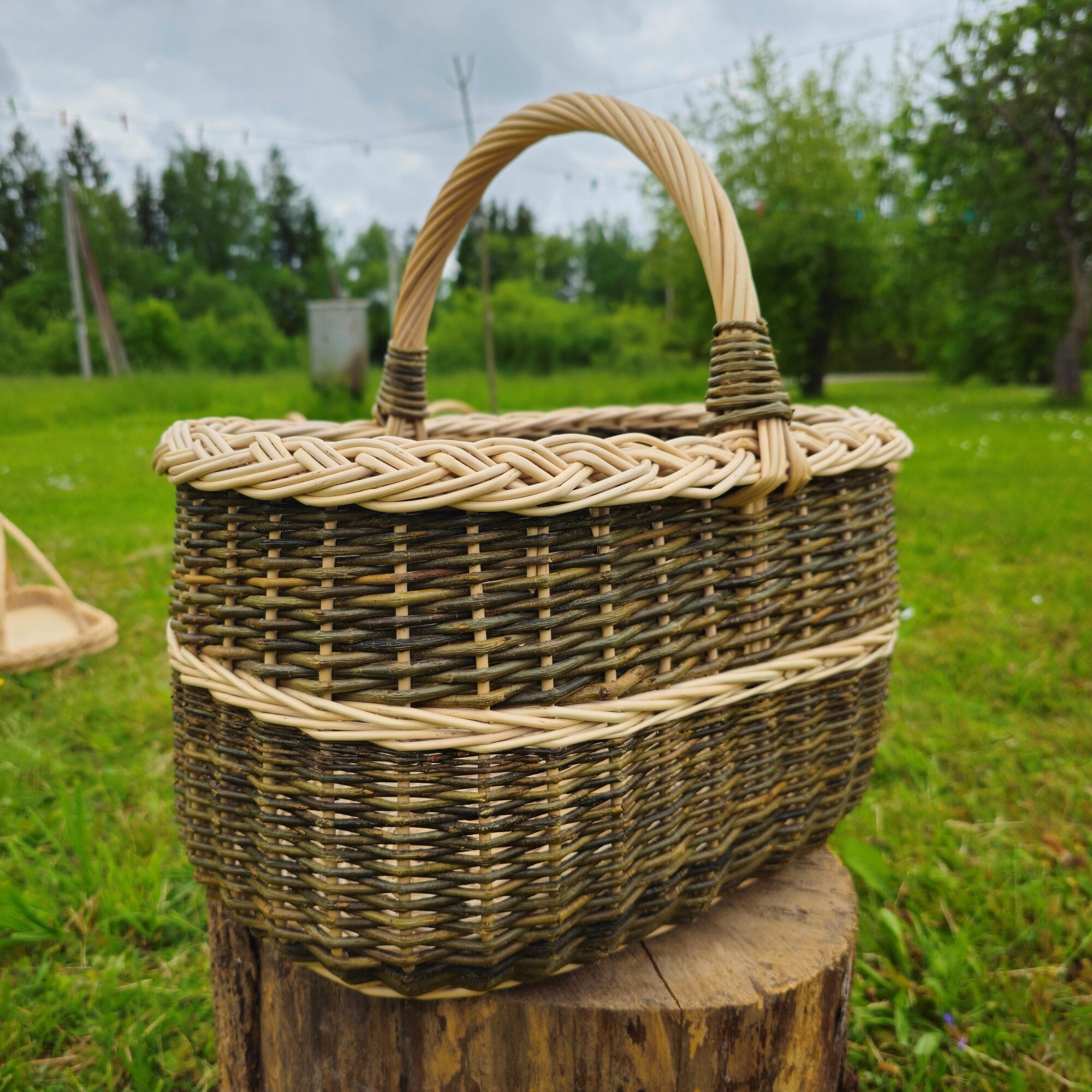 Wicker basket 009b