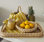 Wicker serving tray 013b