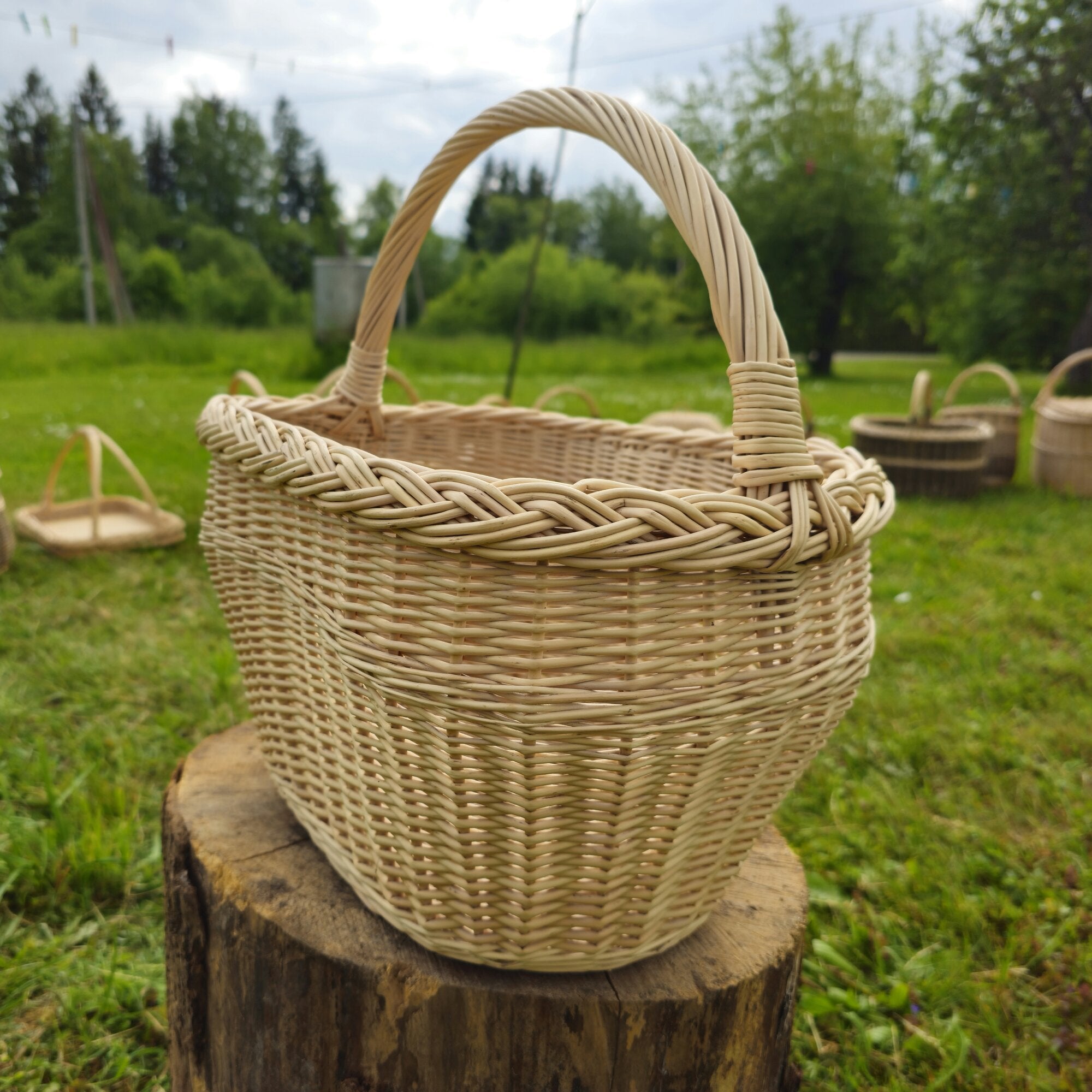 Wicker basket 026b