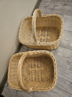Handmade Willow Basket with Handle