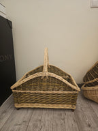 Wicker firewood basket 012b