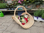 Large Wicker Flower Basket — another view