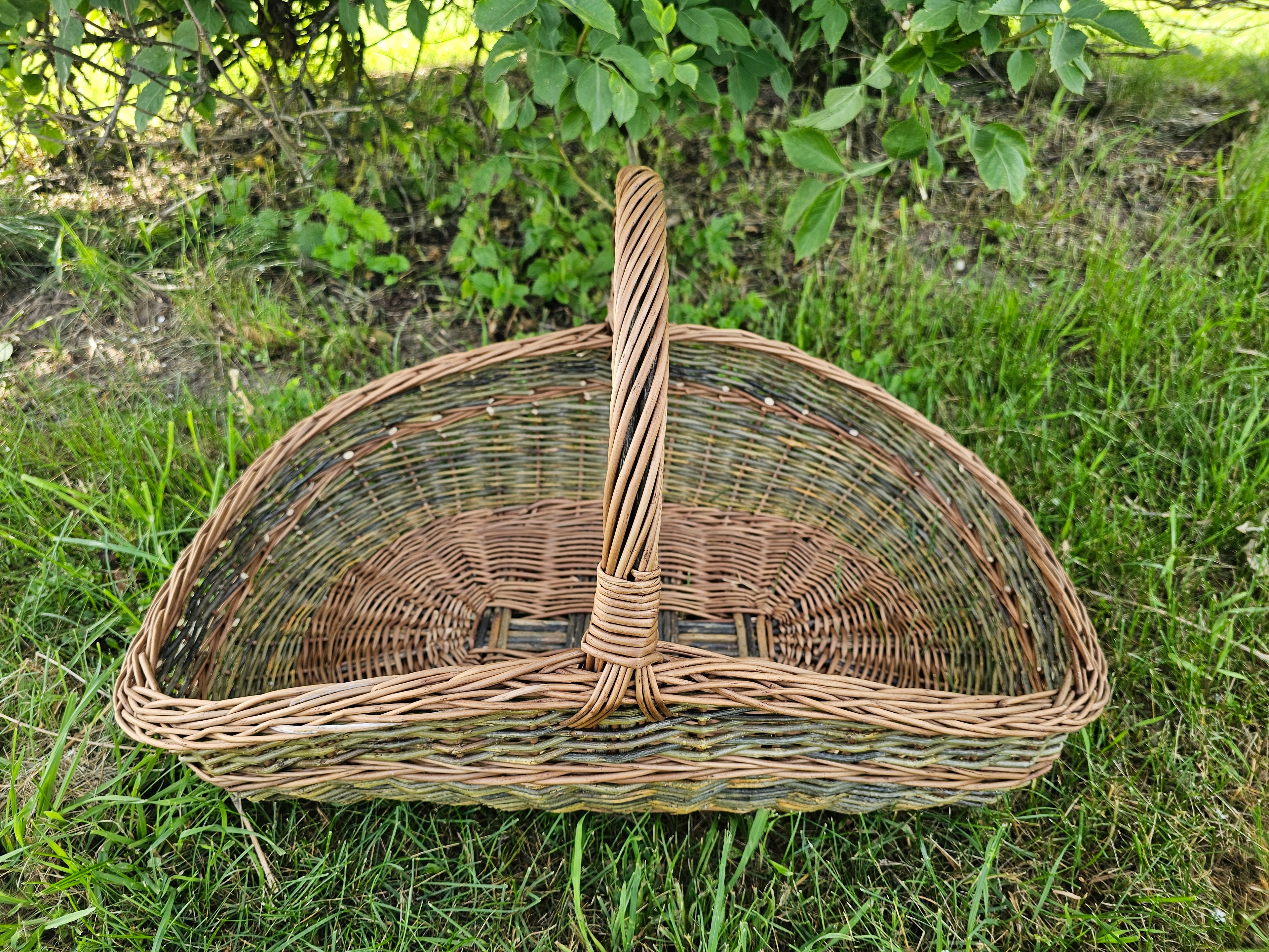 Large Unpeeled Willow Trug 027b-5