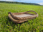 Wicker serving tray 013b