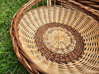 Wicker tray 024b