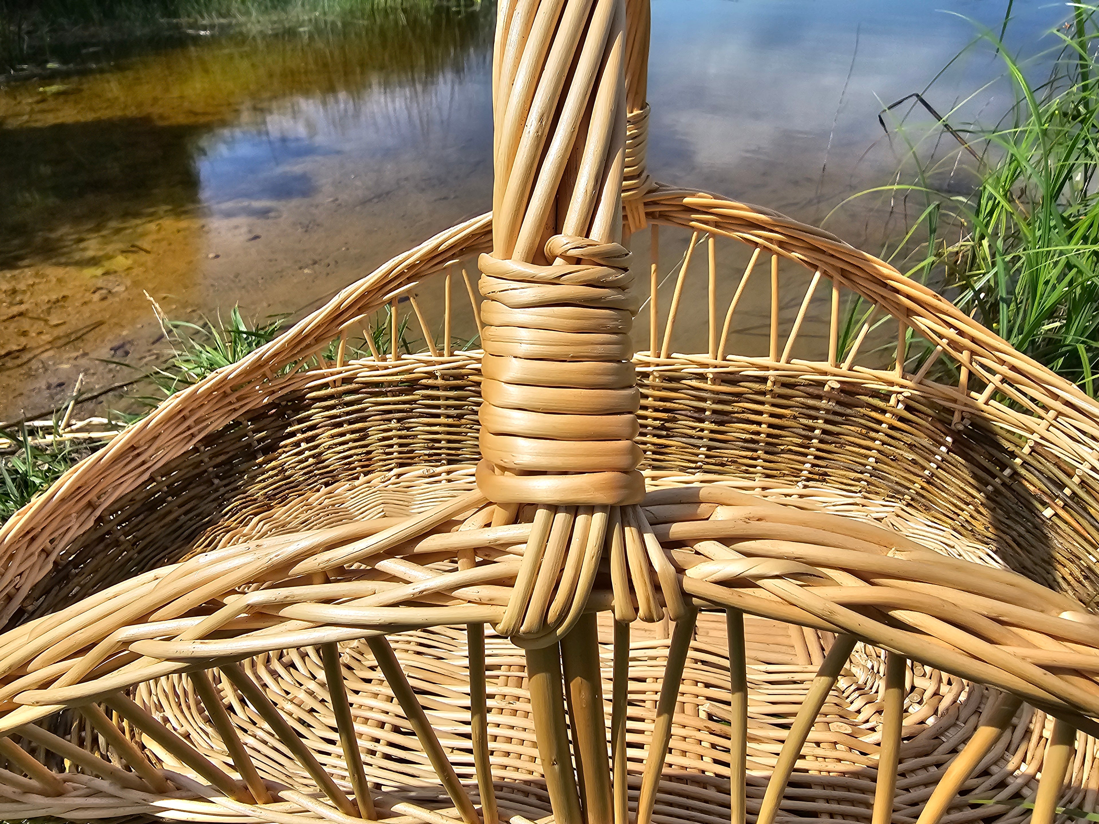 Decorative Wicker Garden Trug 027b-6