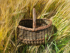 Extra Large Wicker Storage Basket — side view