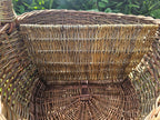 Wicker Picnic Basket with Divider — view 10