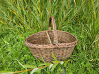 Wicker Picnic Basket with Divider, handwoven from Lithuanian willow