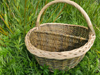 Wicker Picnic Basket with Divider — view 12