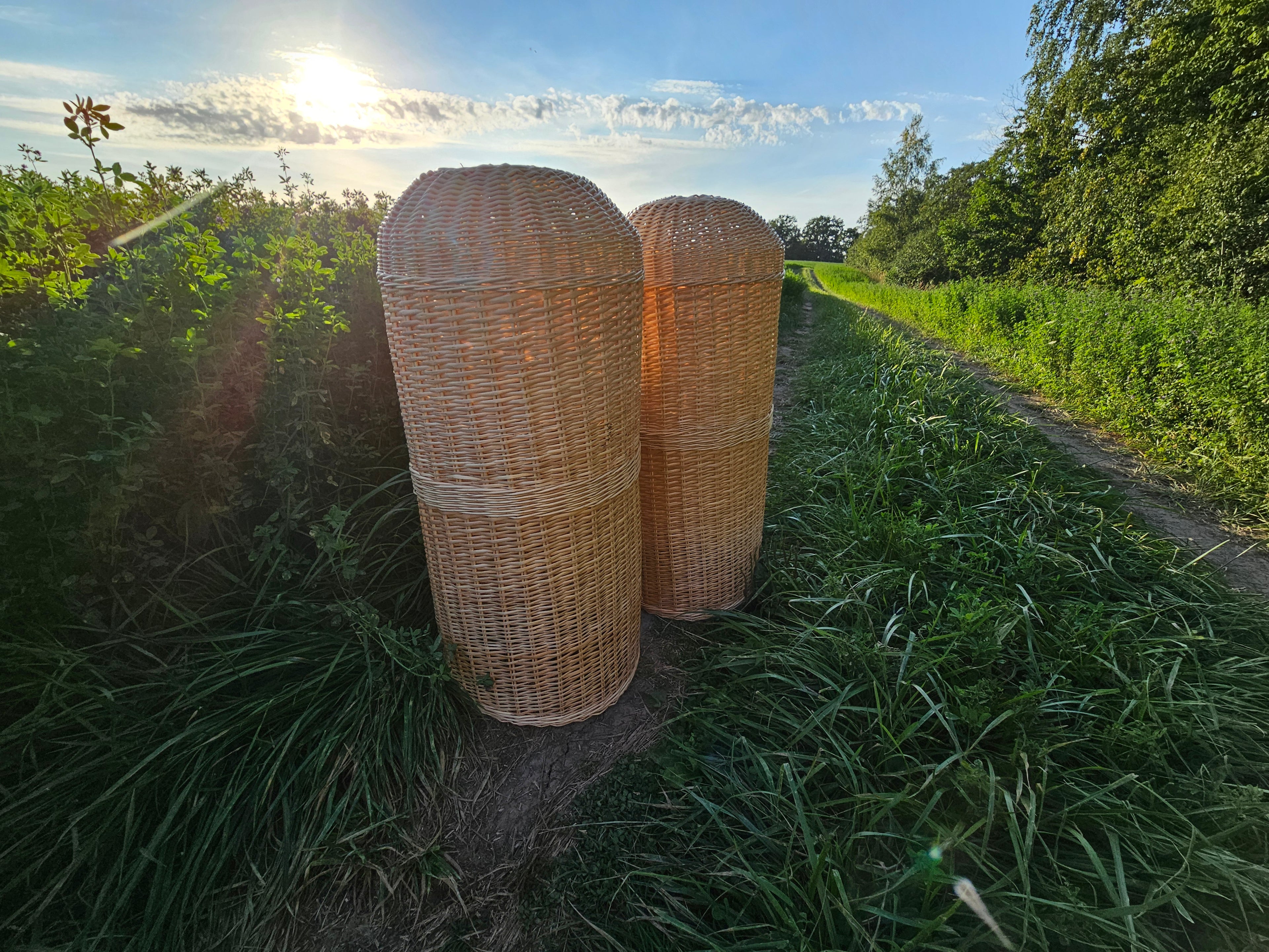 Wicker gas cylinder cover 034b