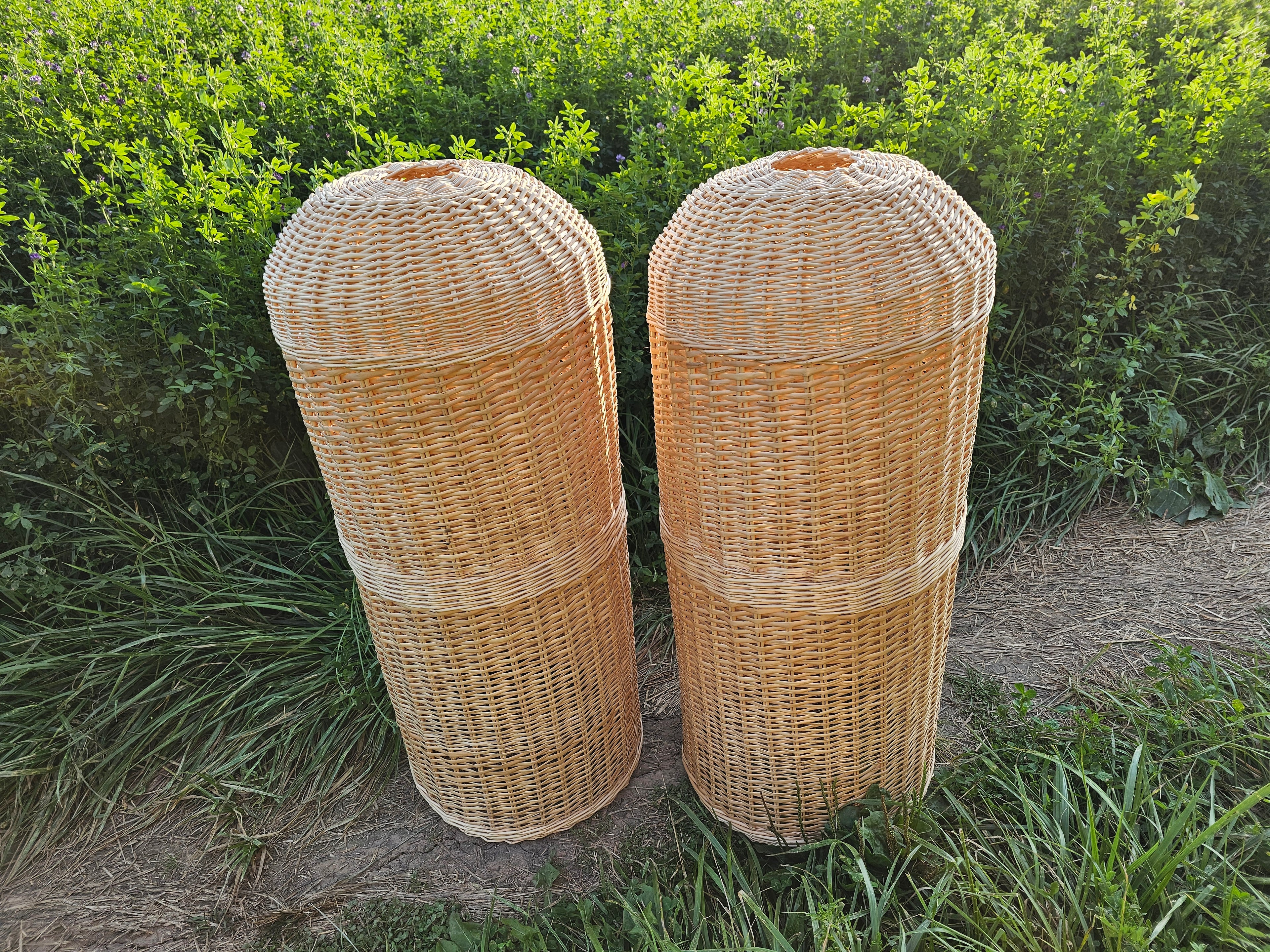 Wicker gas cylinder cover 034b