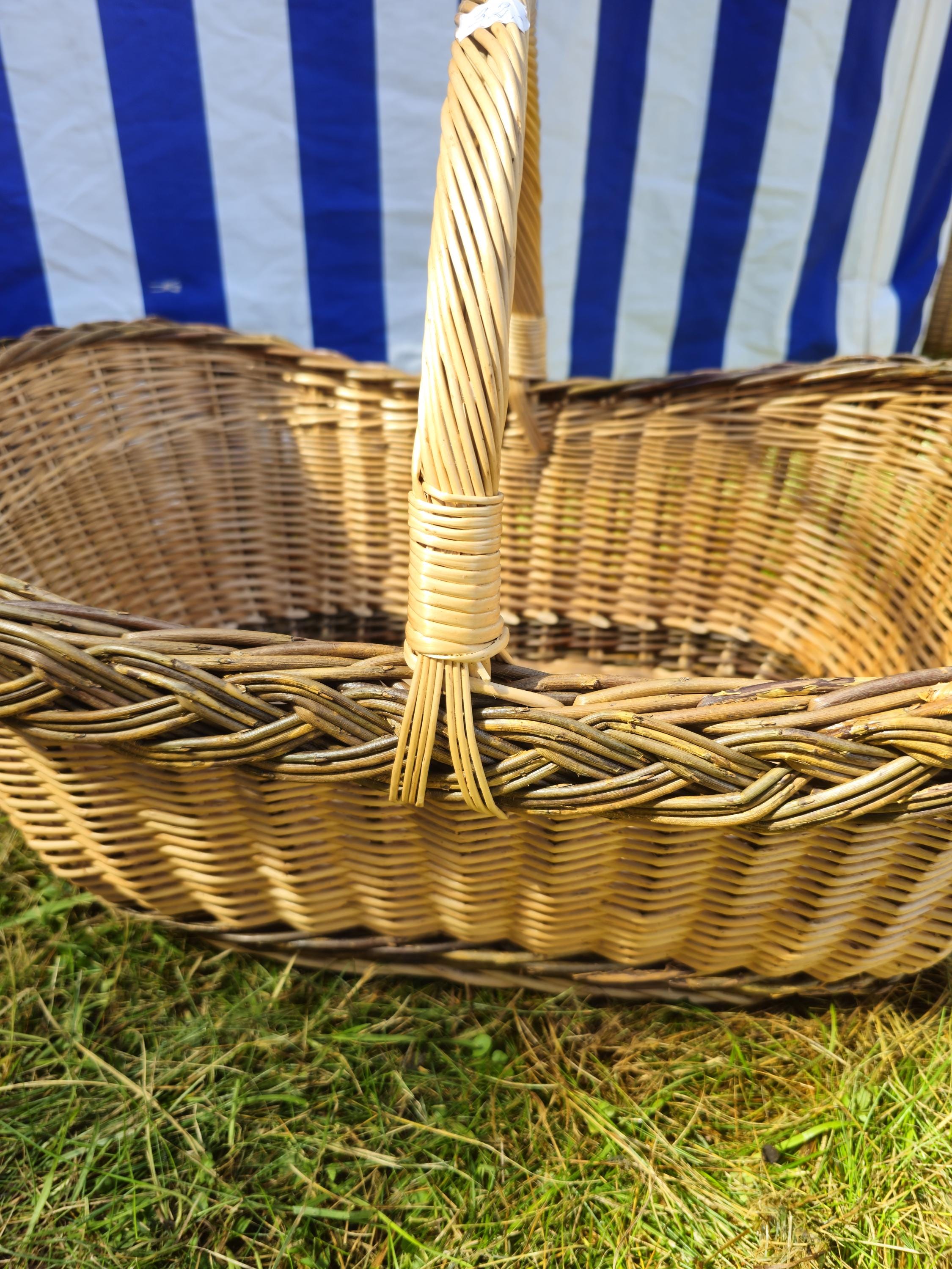 Extra Large Willow Basket — wicker basket, view 3