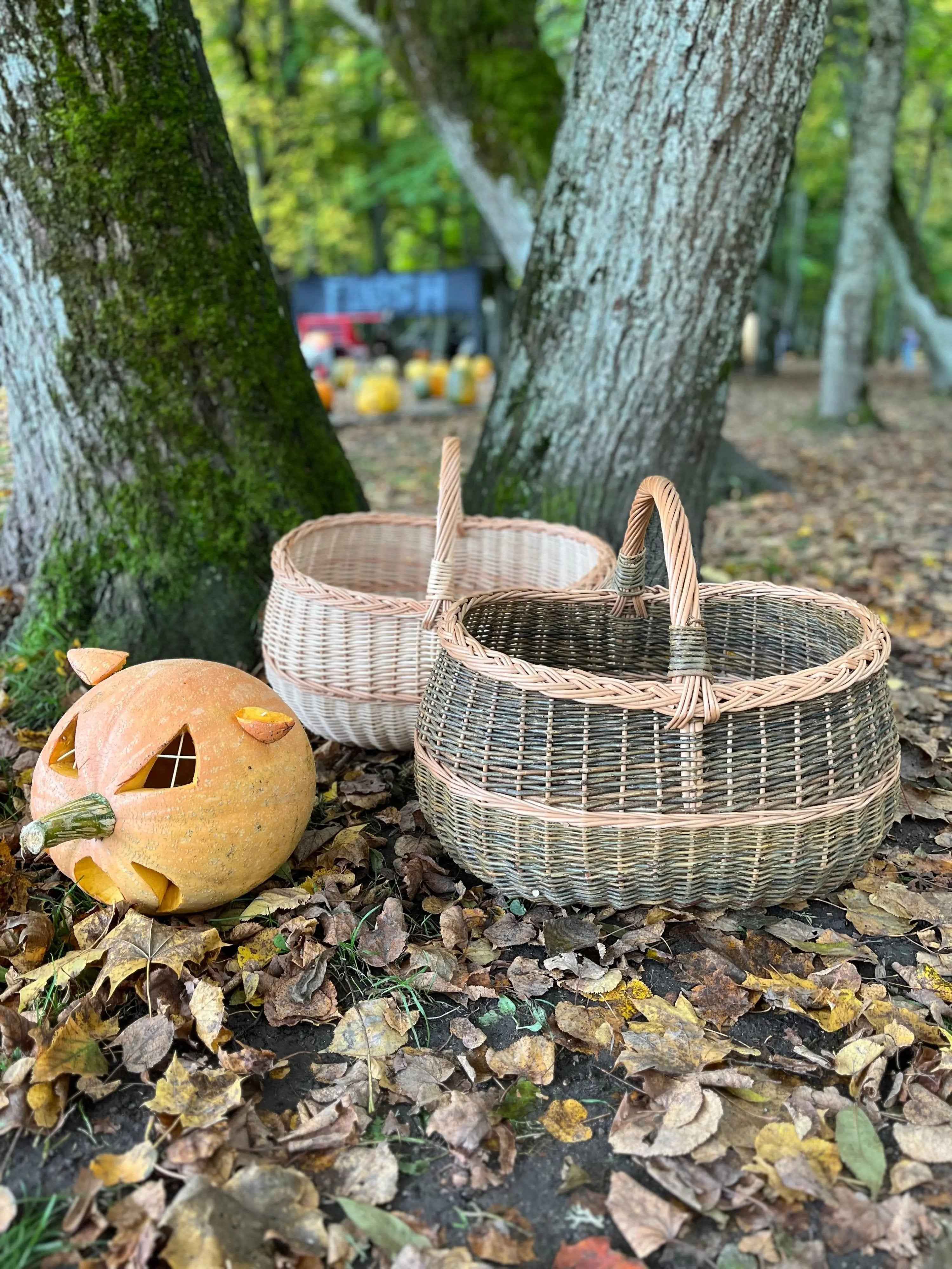 Large wicker basket 047b - NaturelyWoven wicker - handmade