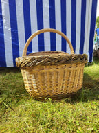 Wicker basket 014r - NaturelyWoven wicker - handmade