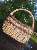 Wicker basket 018b - NaturelyWoven wicker - handmade
