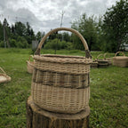 Wicker basket 015b - NaturelyWoven wicker - handmade