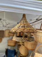 Wicker bird feeder 016b - NaturelyWoven wicker - handmade
