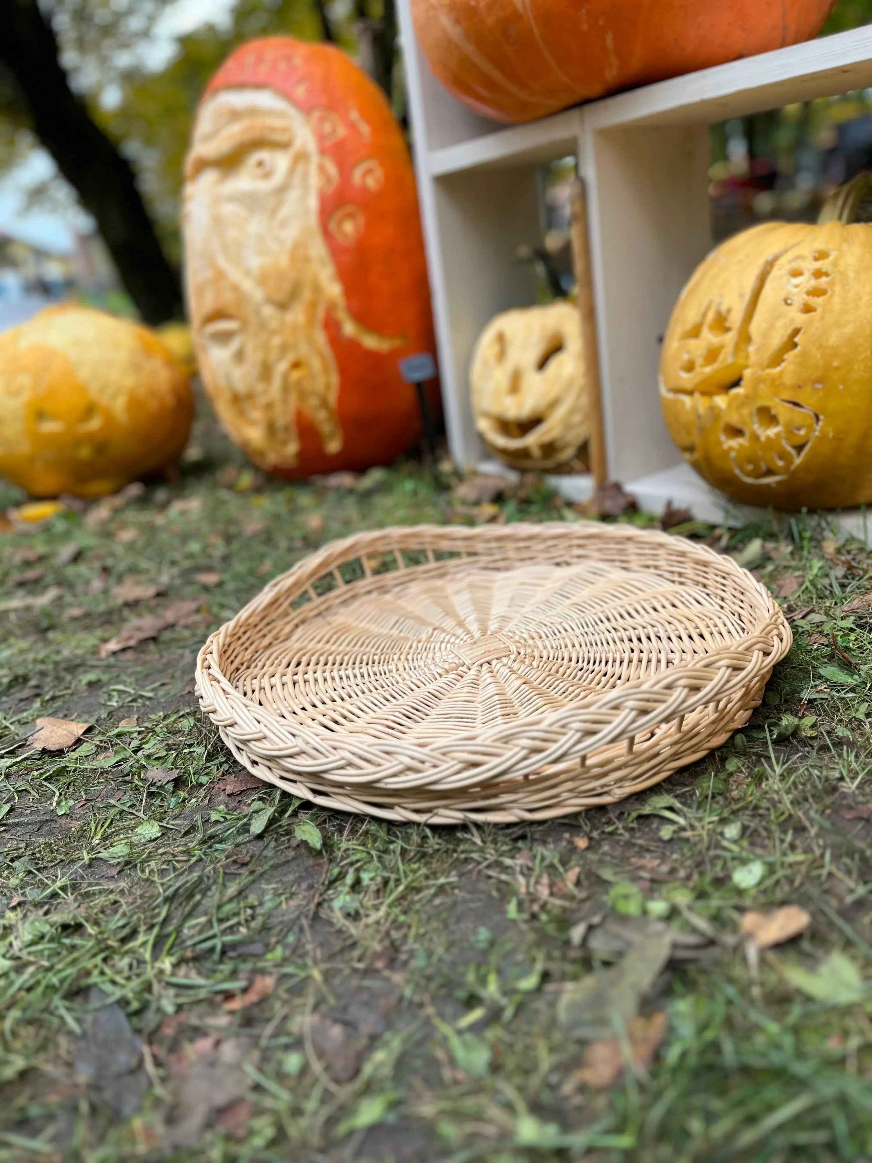 Wicker tray 025b - NaturelyWoven wicker - handmade