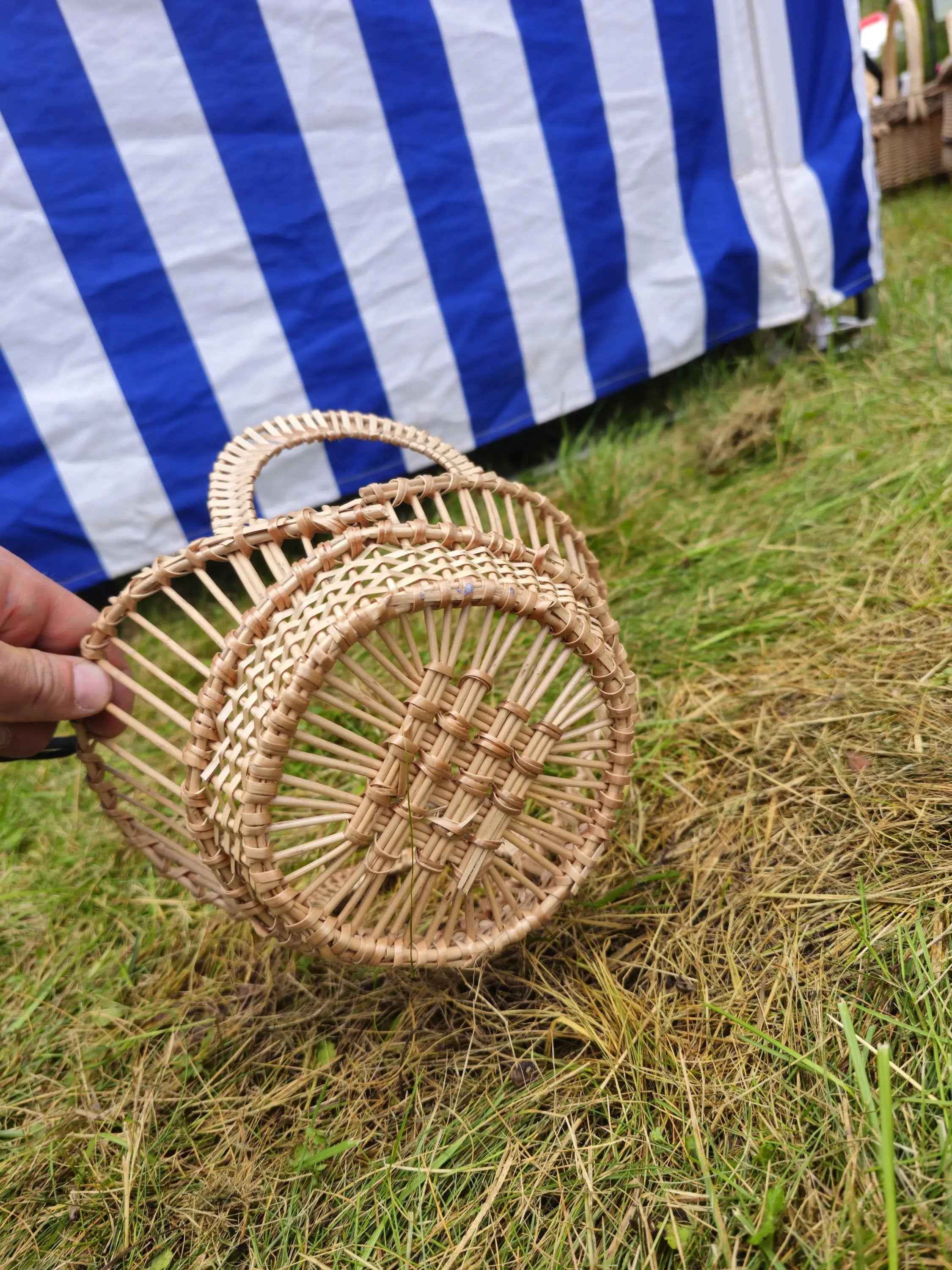 Wicker tray 004r - NaturelyWoven wicker - handmade
