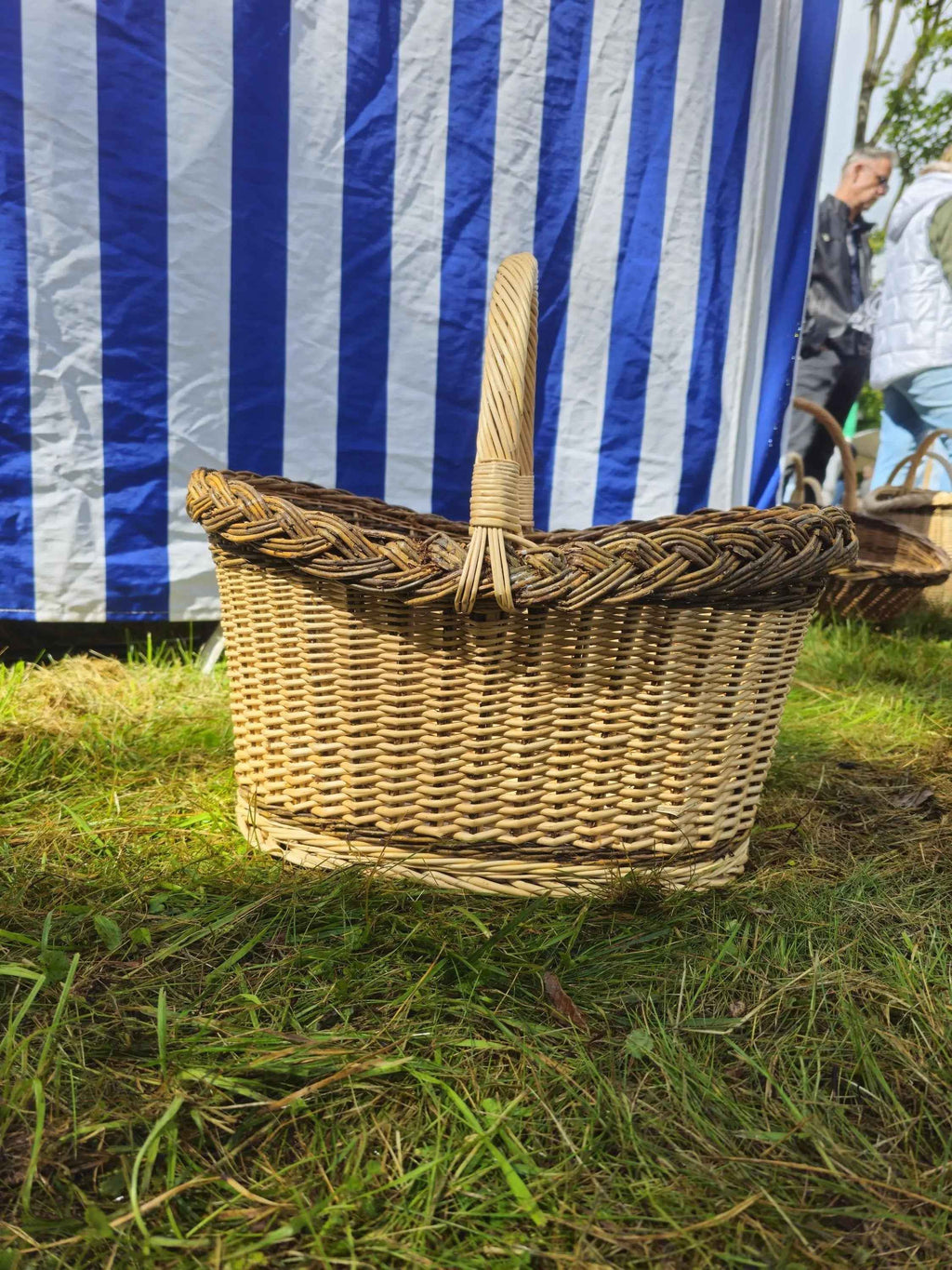 Wicker basket 028r - NaturelyWoven wicker - handmade