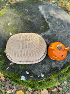Wicker tray with lid 038b - NaturelyWoven wicker - handmade
