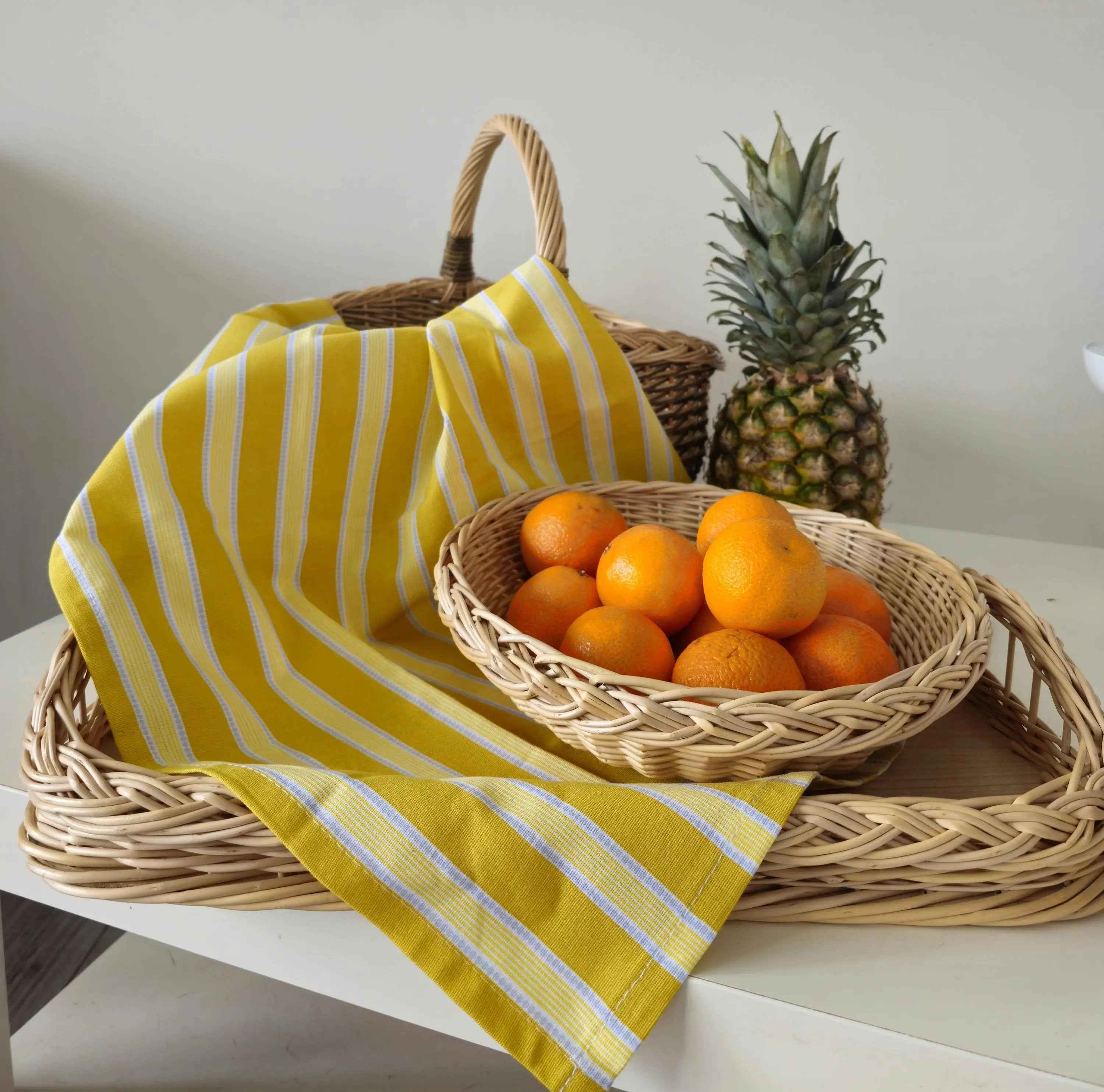 Wicker serving tray 013b - NaturelyWoven wicker - handmade