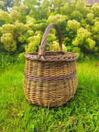 Wicker basket 037b - NaturelyWoven wicker - handmade