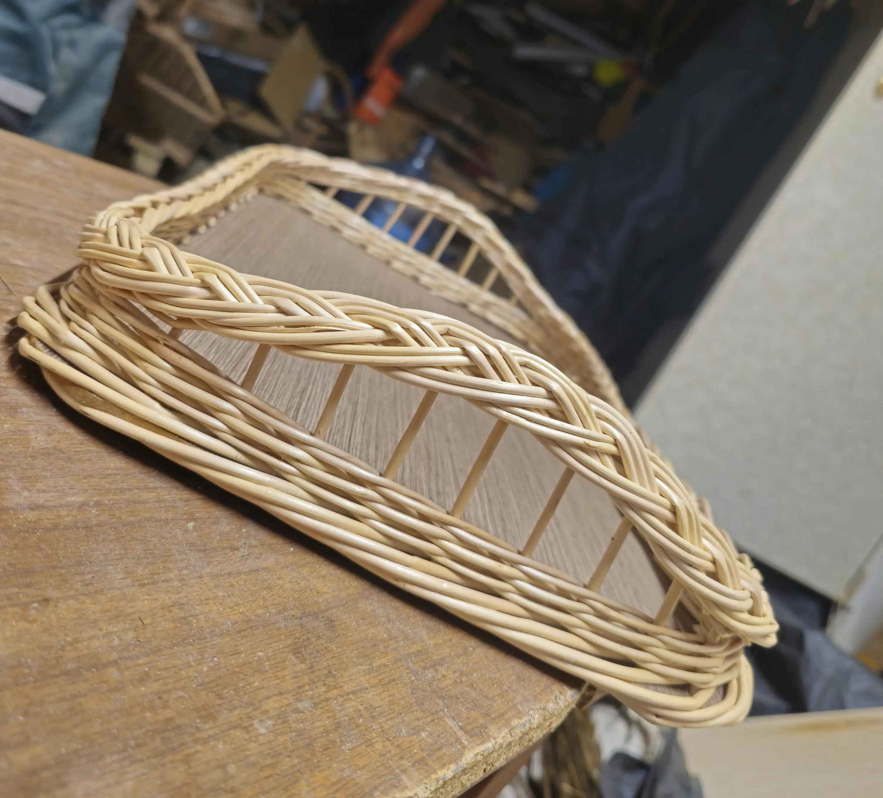 Handwoven Willow Tray — wicker tray, view 5