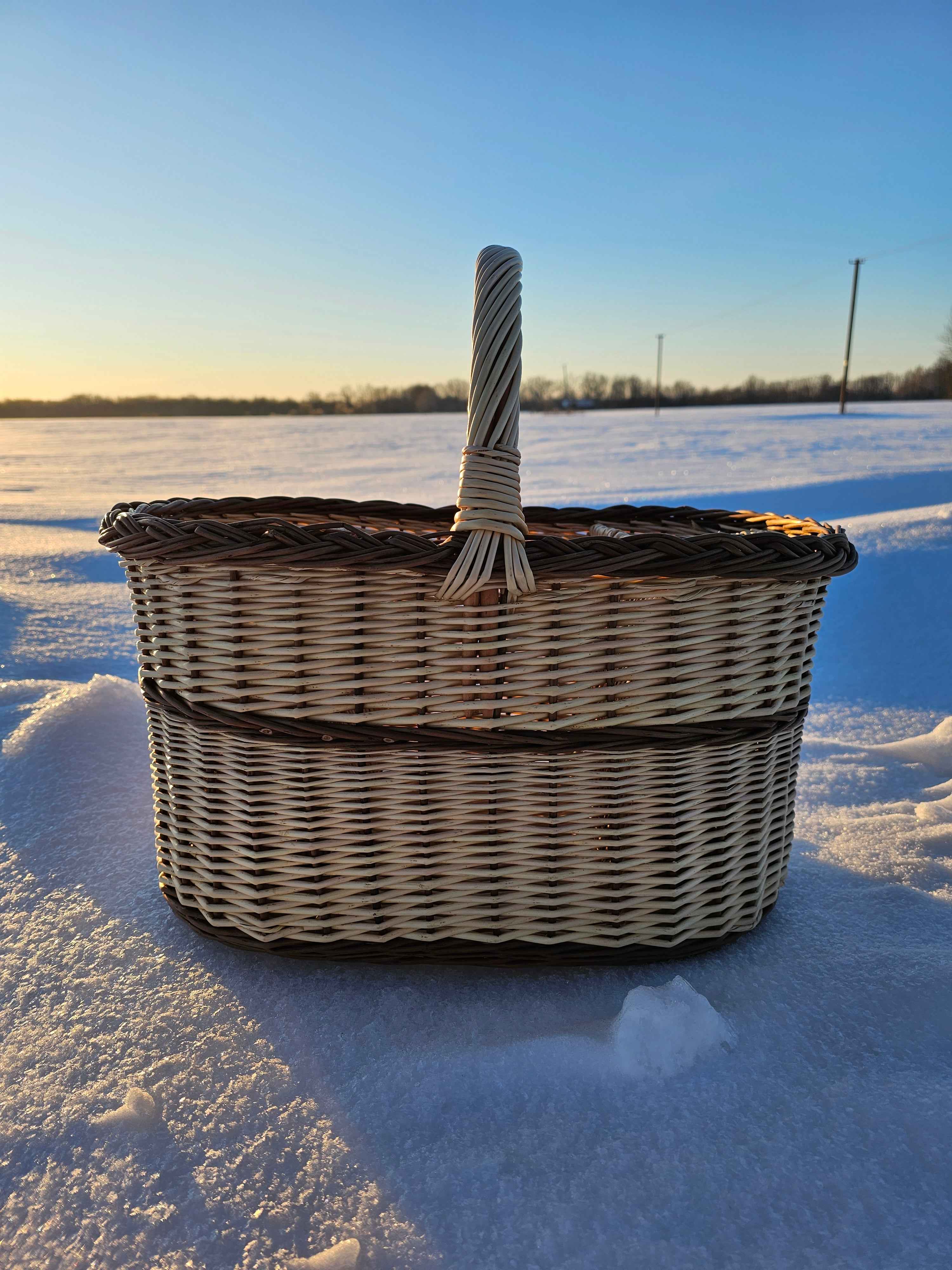 Willow Wine Bottle Basket — bottle basket, view 5