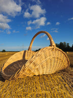Unpeeled Willow Flower Basket — gold