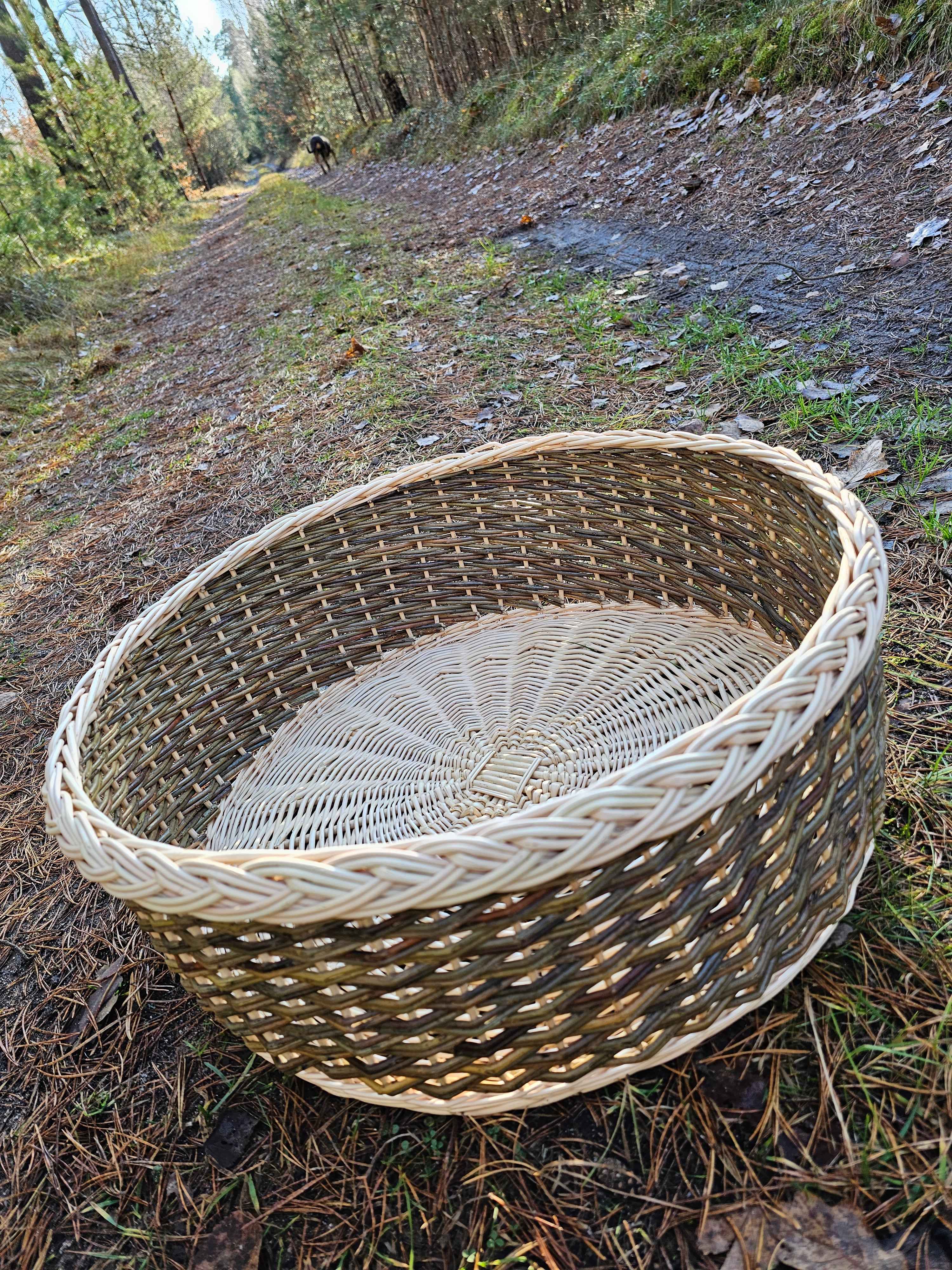 Large Willow Bowl — handmade wicker bowl from Lithuanian willow