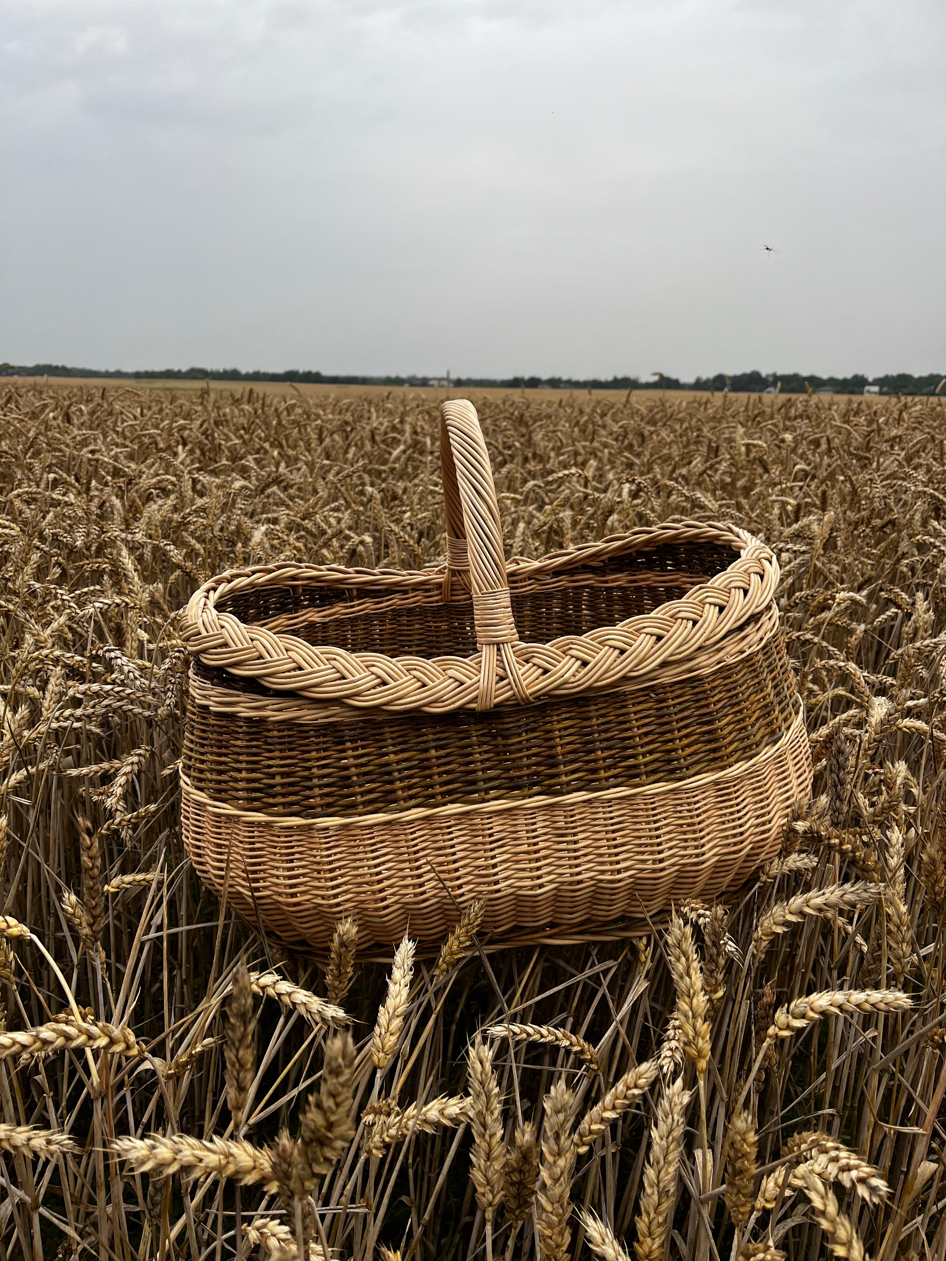 Large Wicker Basket — wicker basket, view 3