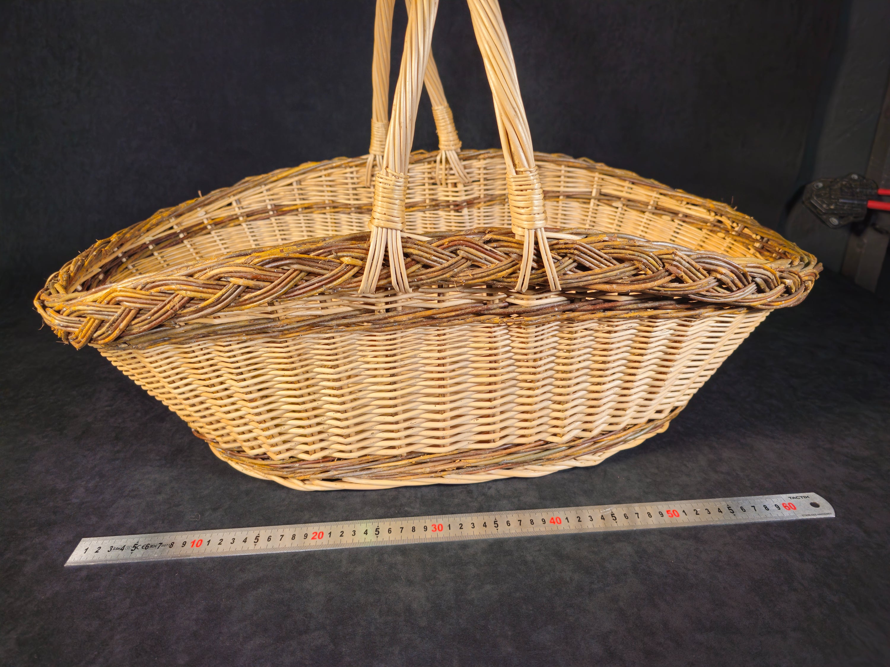 Extra Large Wicker Trug — wicker basket, view 3