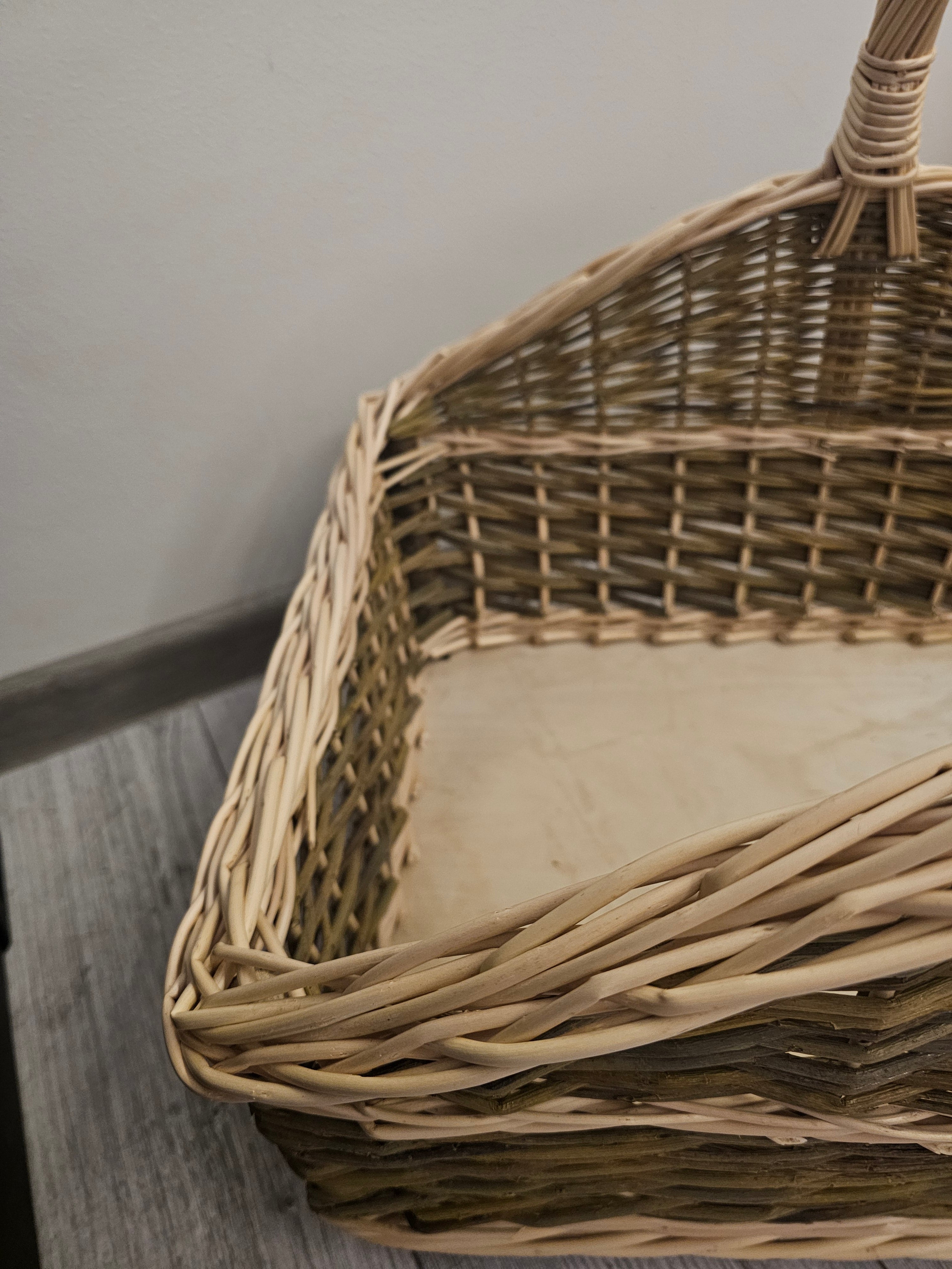 Large Wicker Firewood Basket — firewood basket, view 4