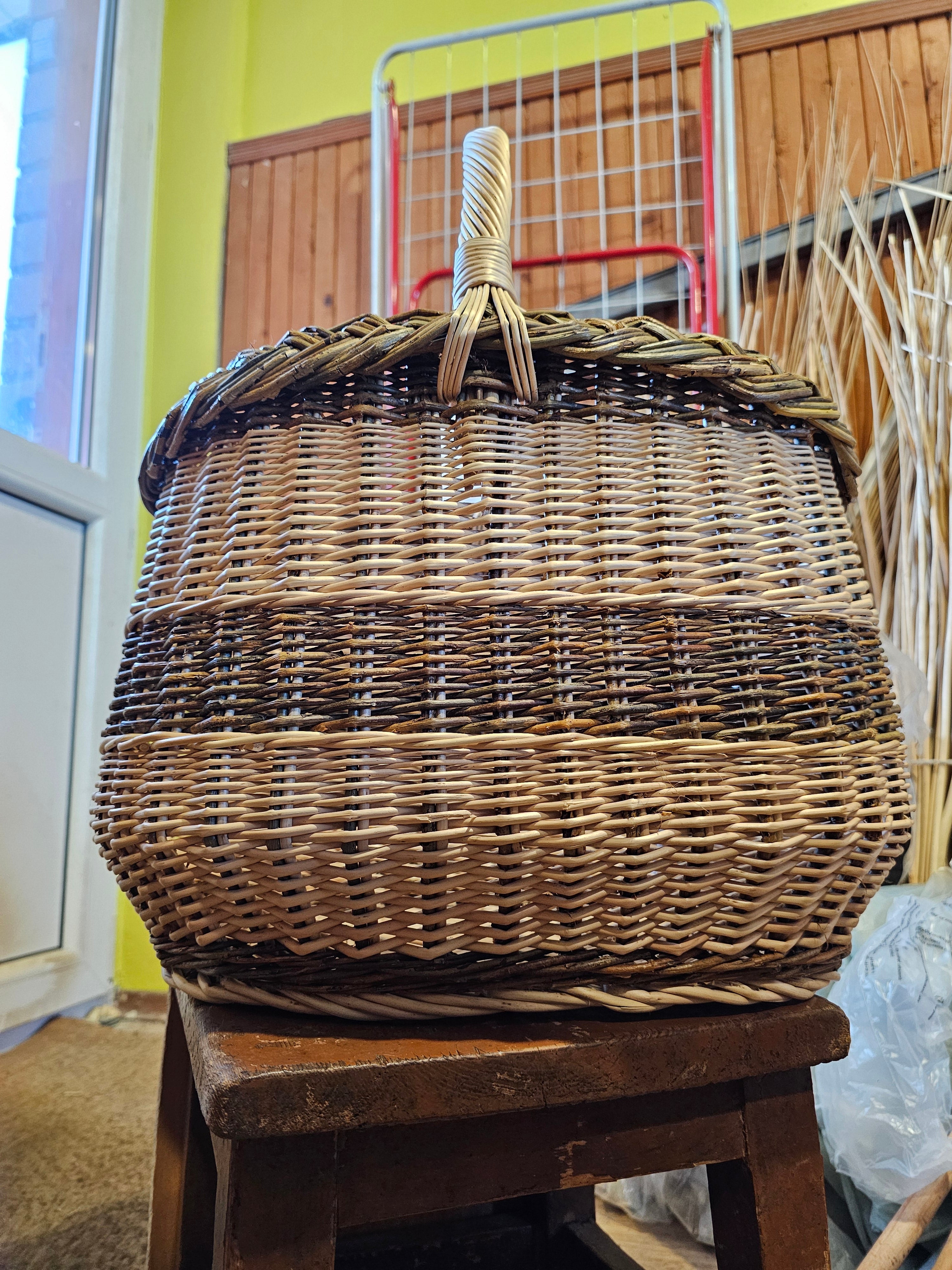 Medium Willow Basket — wicker basket, view 2