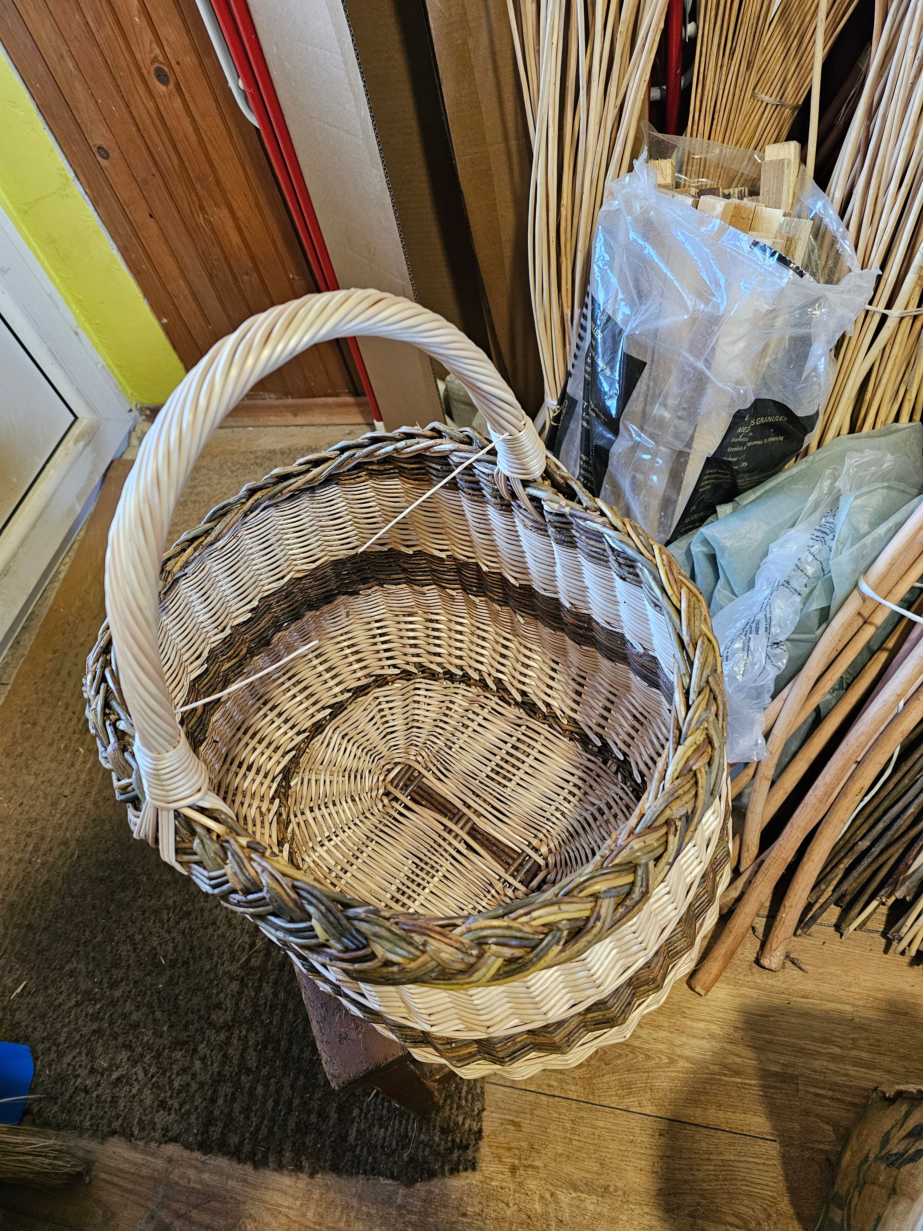 Medium Willow Basket — wicker basket, view 4