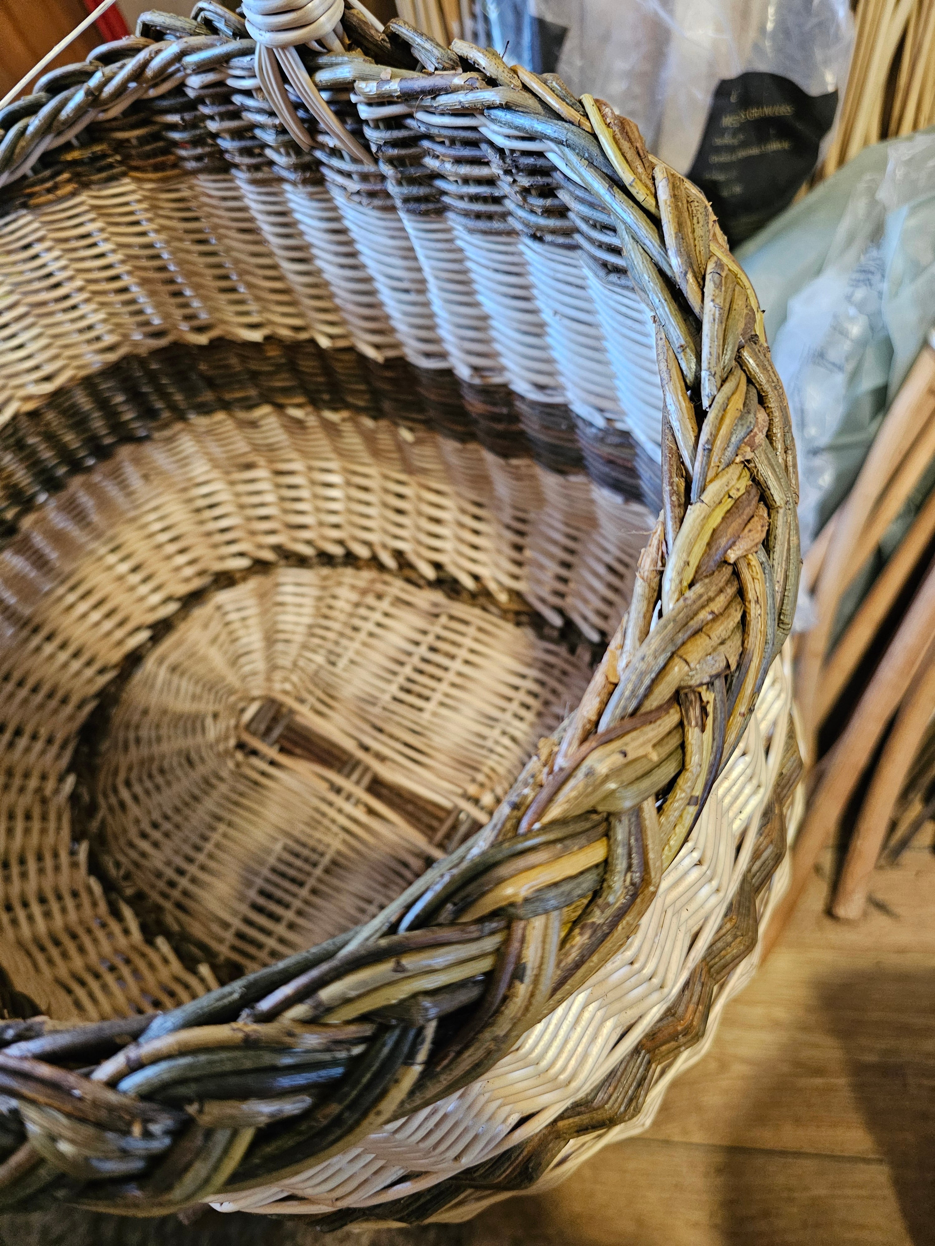 Medium Willow Basket — wicker basket, view 5