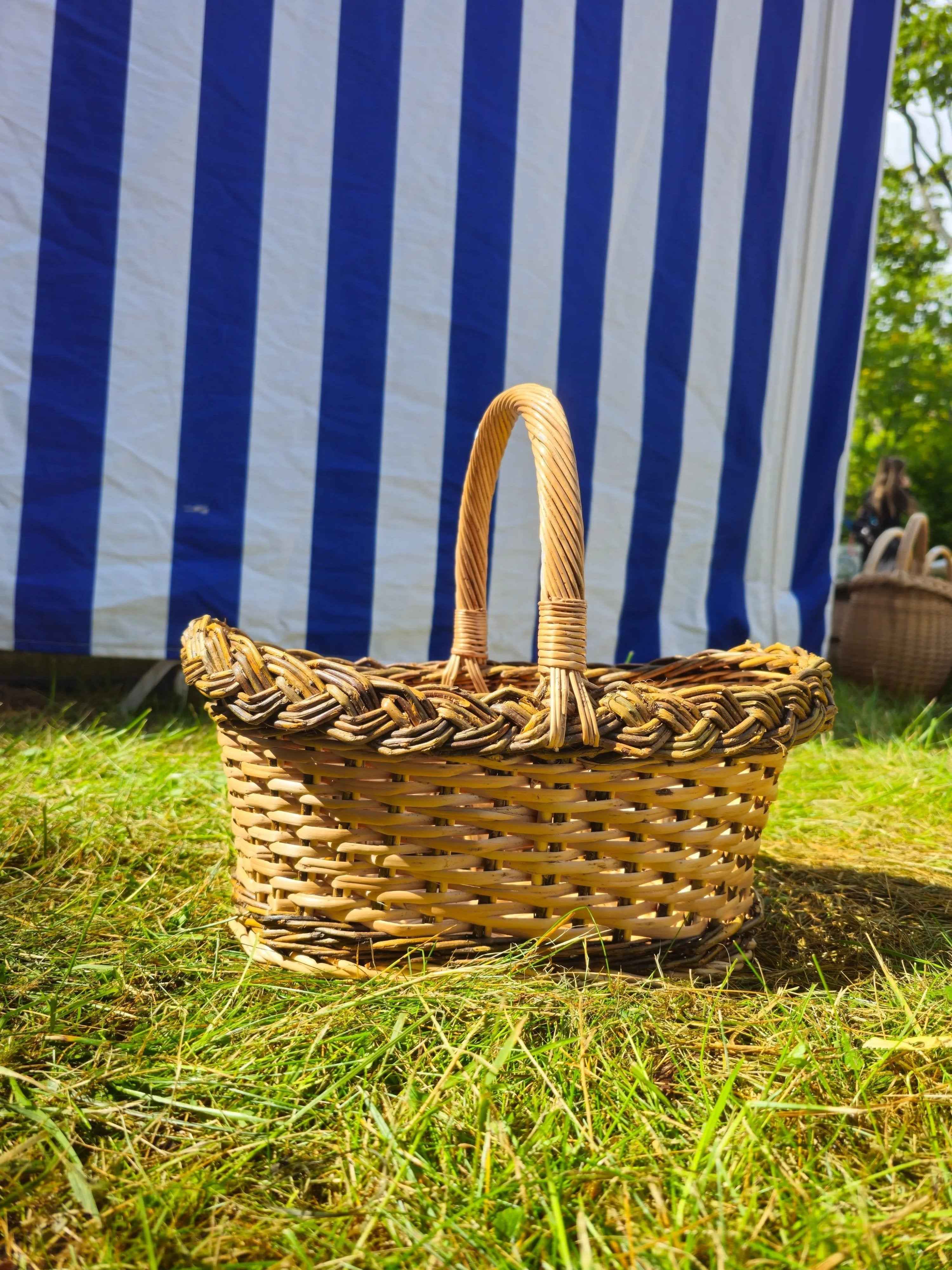 Wicker Bread Basket — handmade wicker basket from Lithuanian willow