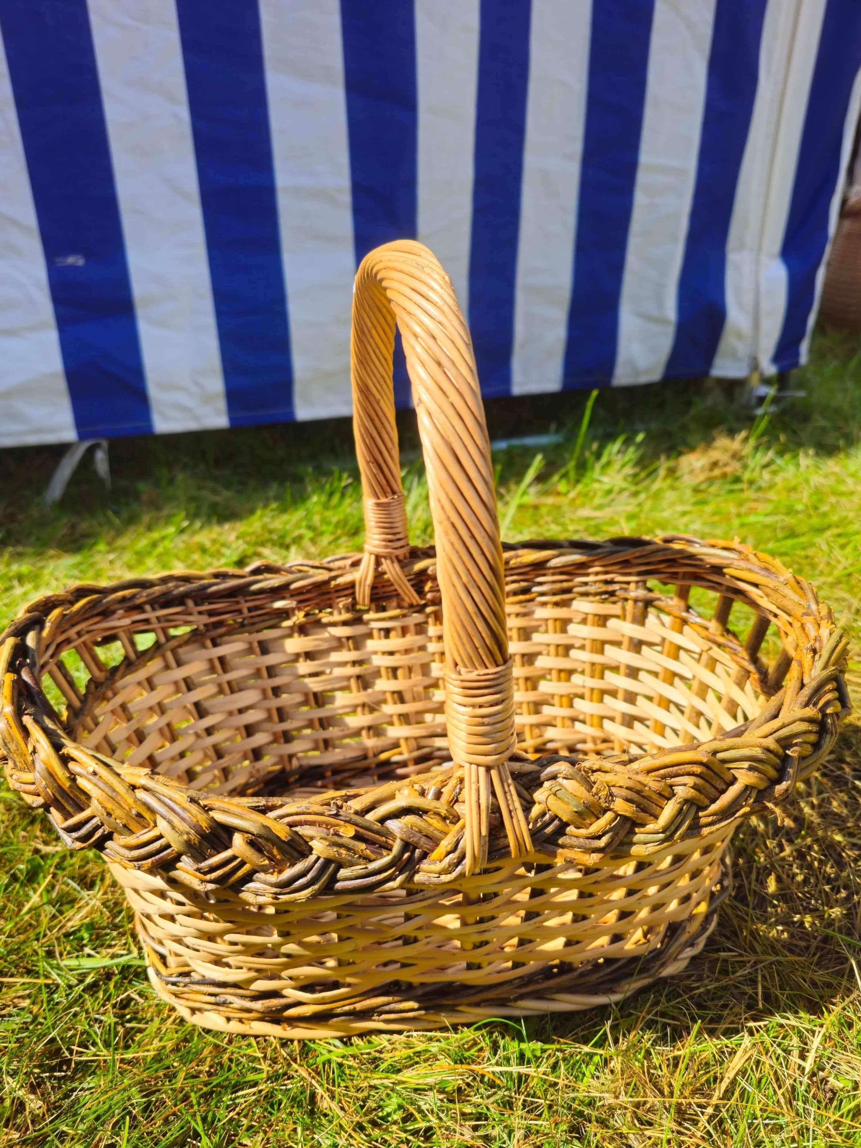 Wicker Bread Basket — wicker basket, view 2