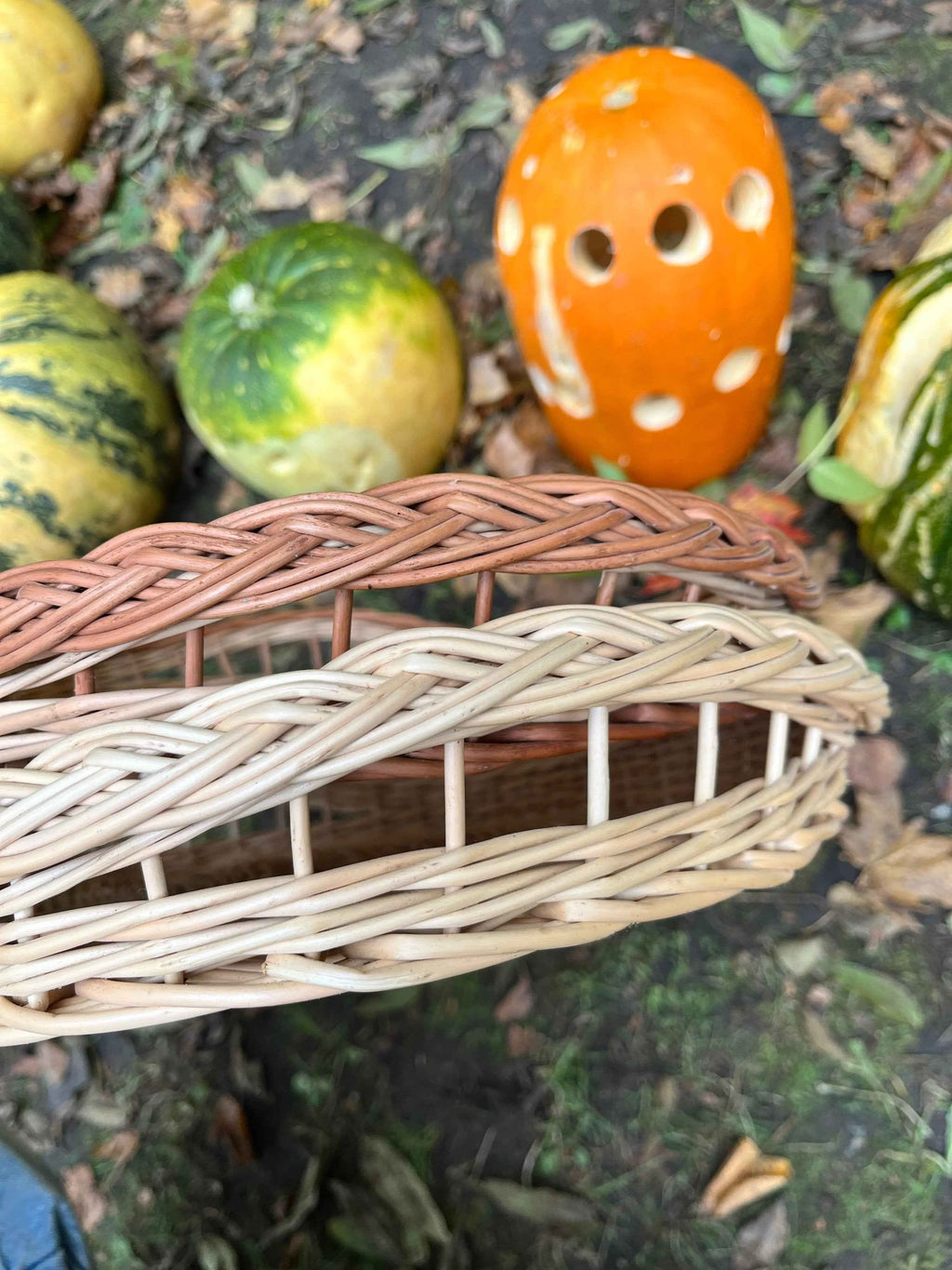 Flat Wicker Bread Tray — wicker tray, view 2