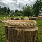 Flat Wicker Bread Tray — wicker tray, view 8
