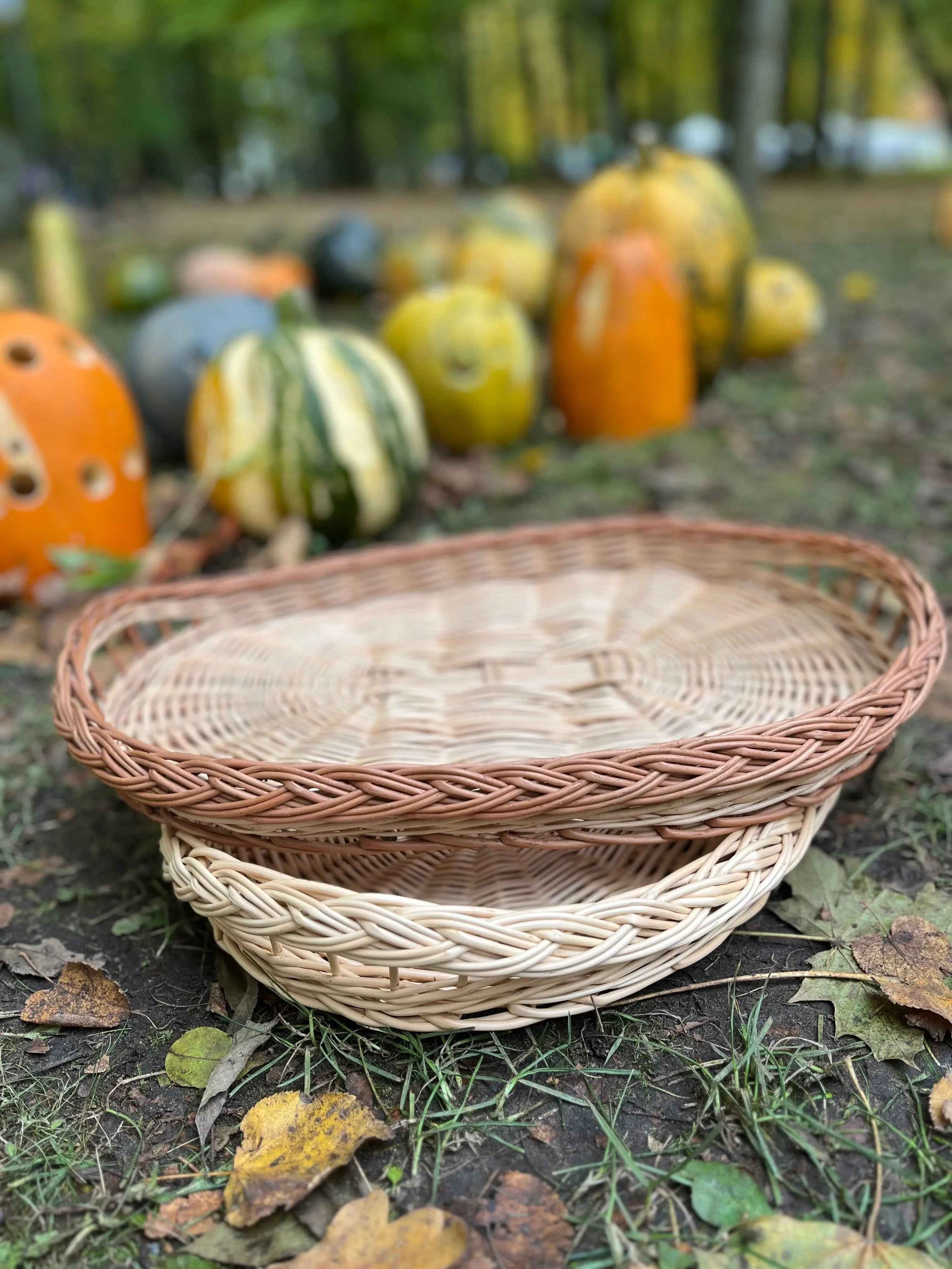 Flat Wicker Bread Tray — wicker tray, view 10