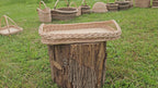 Wicker serving tray 013b
