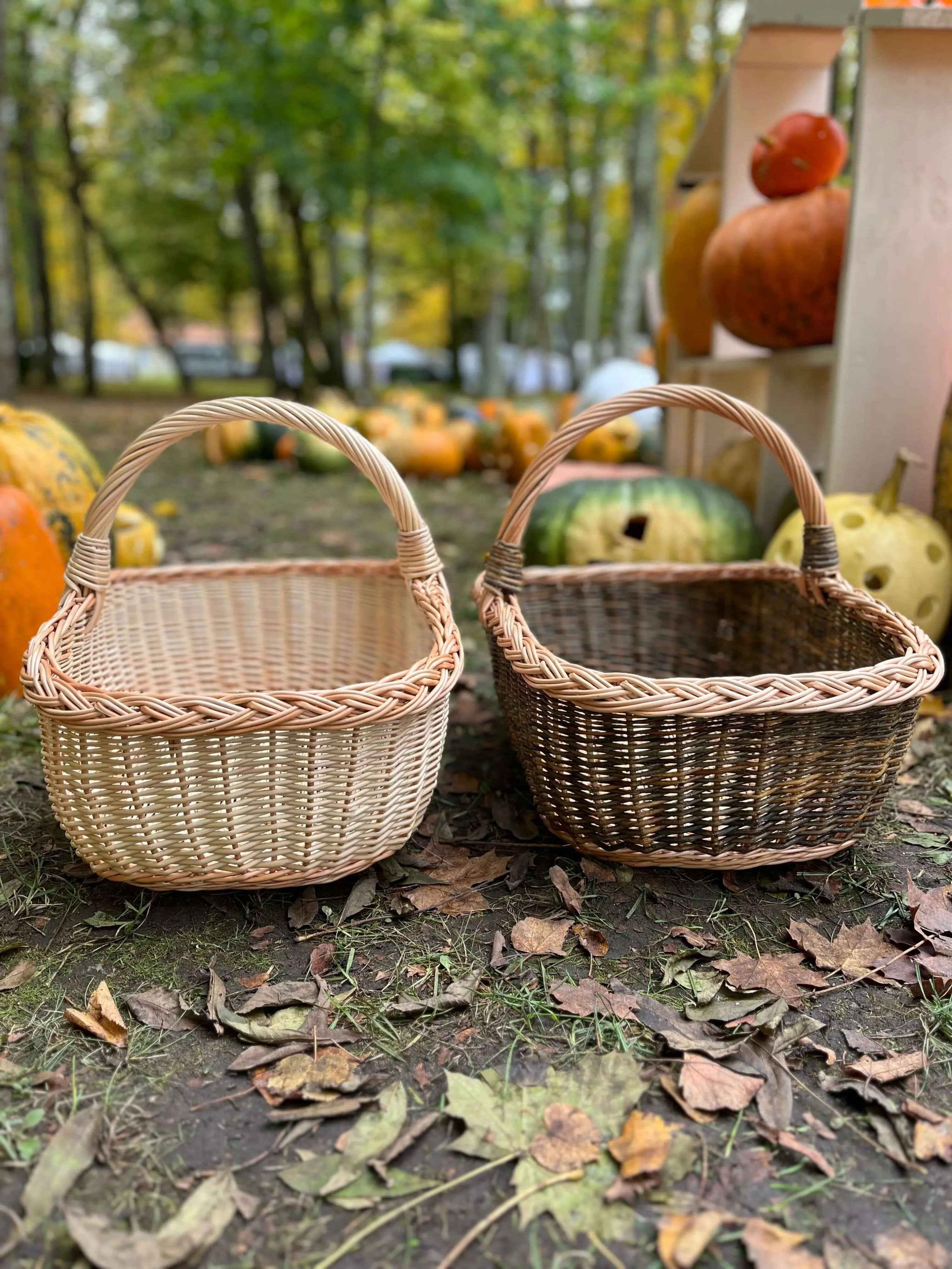 Handwoven Wicker Basket — handmade wicker basket from Lithuanian willow