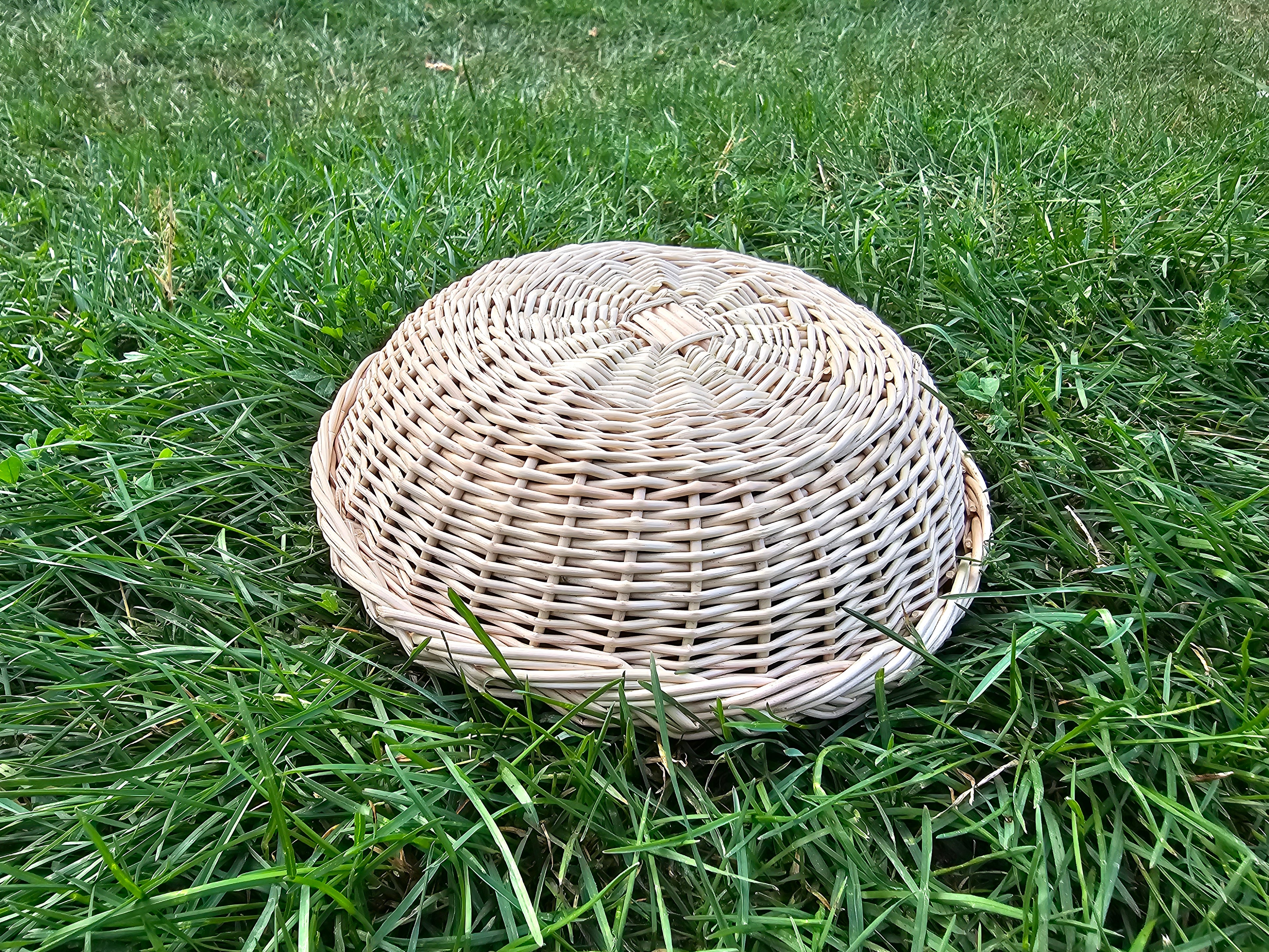 Wicker Bread Plate — wicker plate, view 3