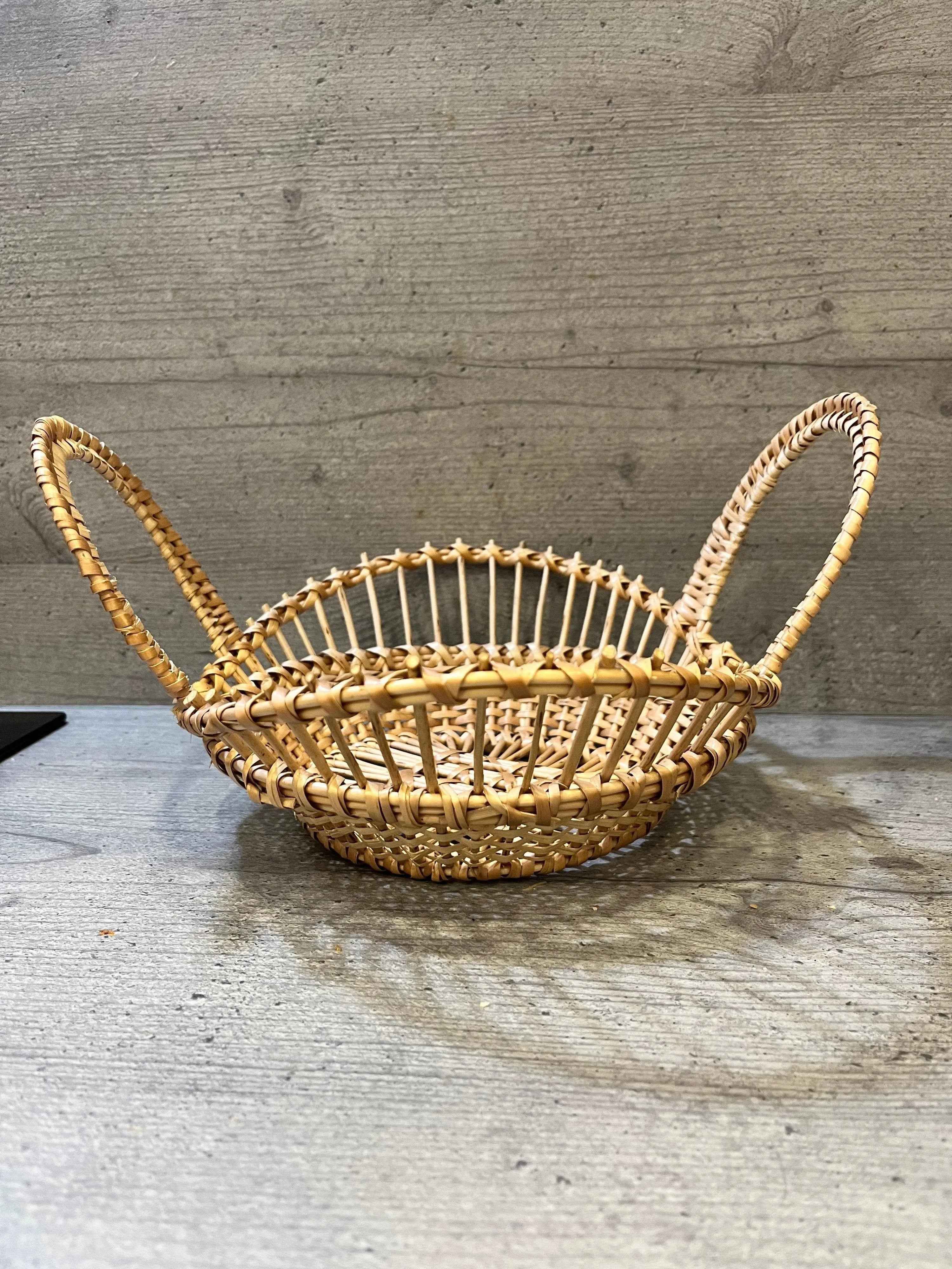 Small Wicker Fruit Bowl — wicker bowl, view 4
