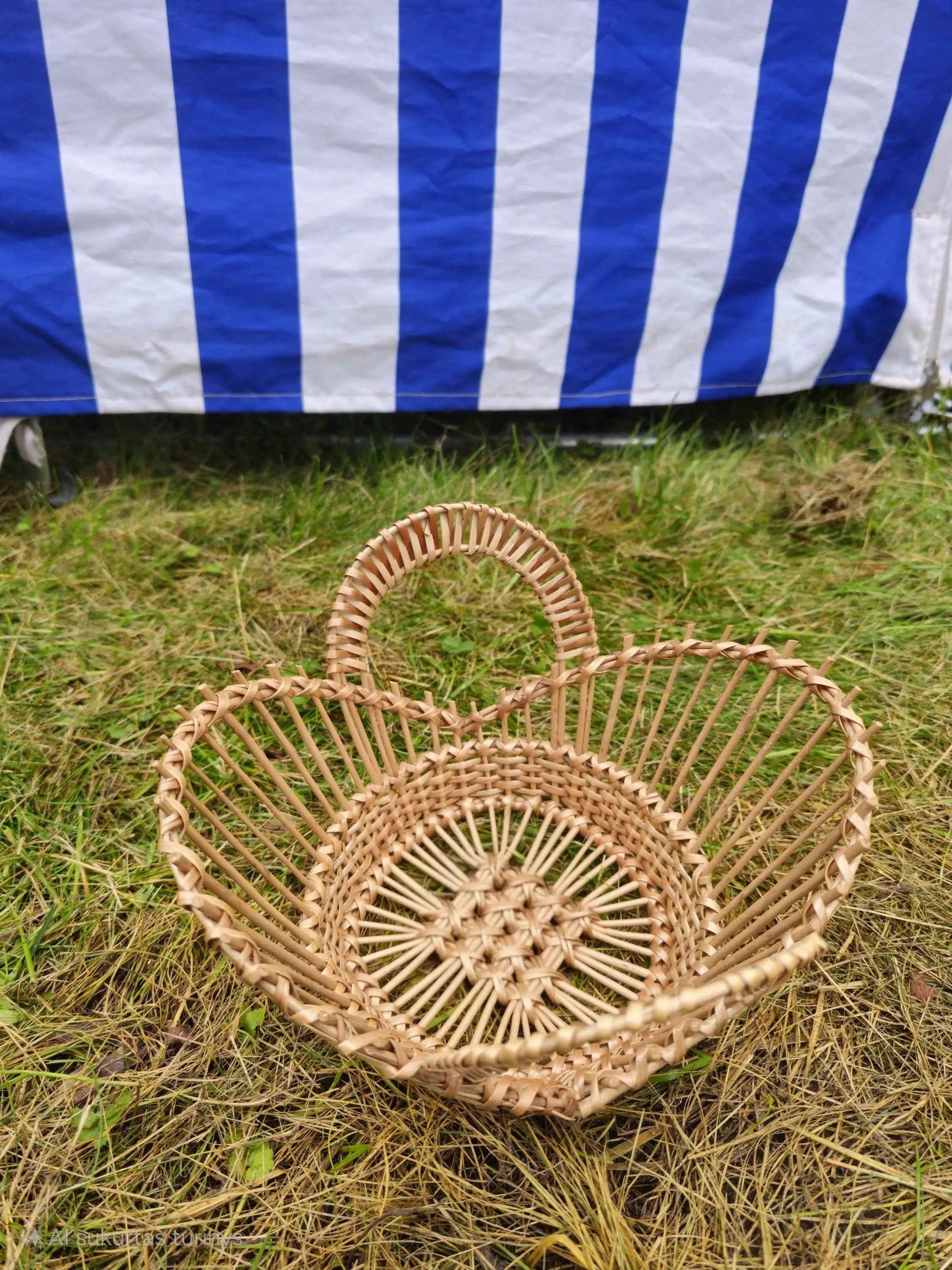 Small Wicker Fruit Bowl — wicker bowl, view 5