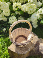 Small wicker basket 042b - NaturelyWoven wicker - handmade