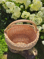 Wicker basket 039b - NaturelyWoven wicker - handmade